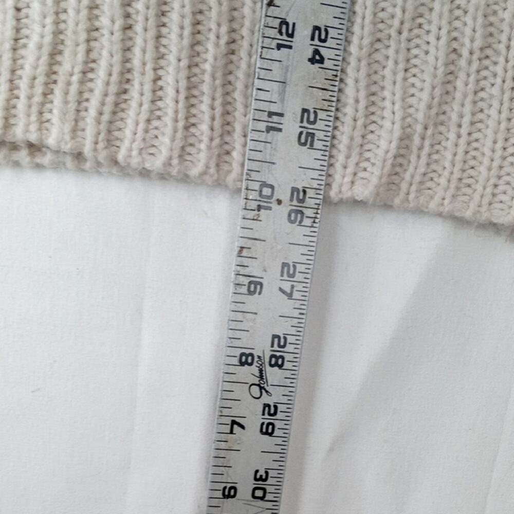 Like Love size small cream sweater knit ruffle casual cute - Picture 3 of 8